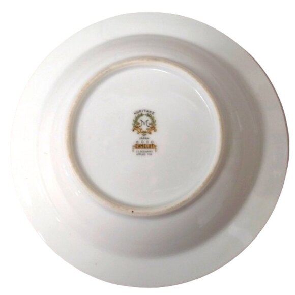 Noritake Japan Camelot 6000 Pattern Rim Fruit/Dessert Bowls Gold Trim Set of 4 - Picture 6 of 9